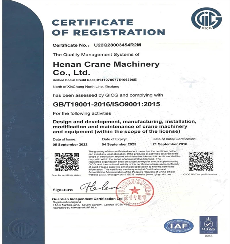 ISO Certification ISO Certification